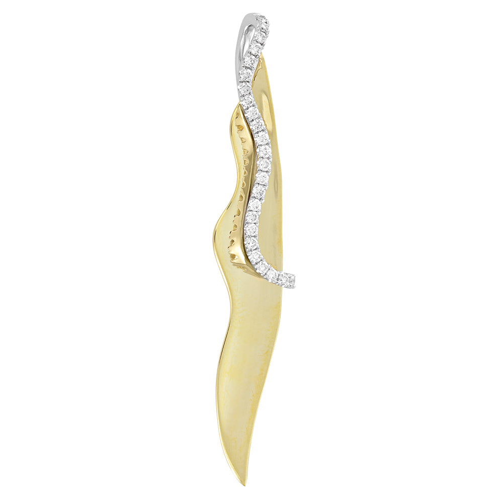 Chatham lab-grown diamond pendant, style FDP4678YW