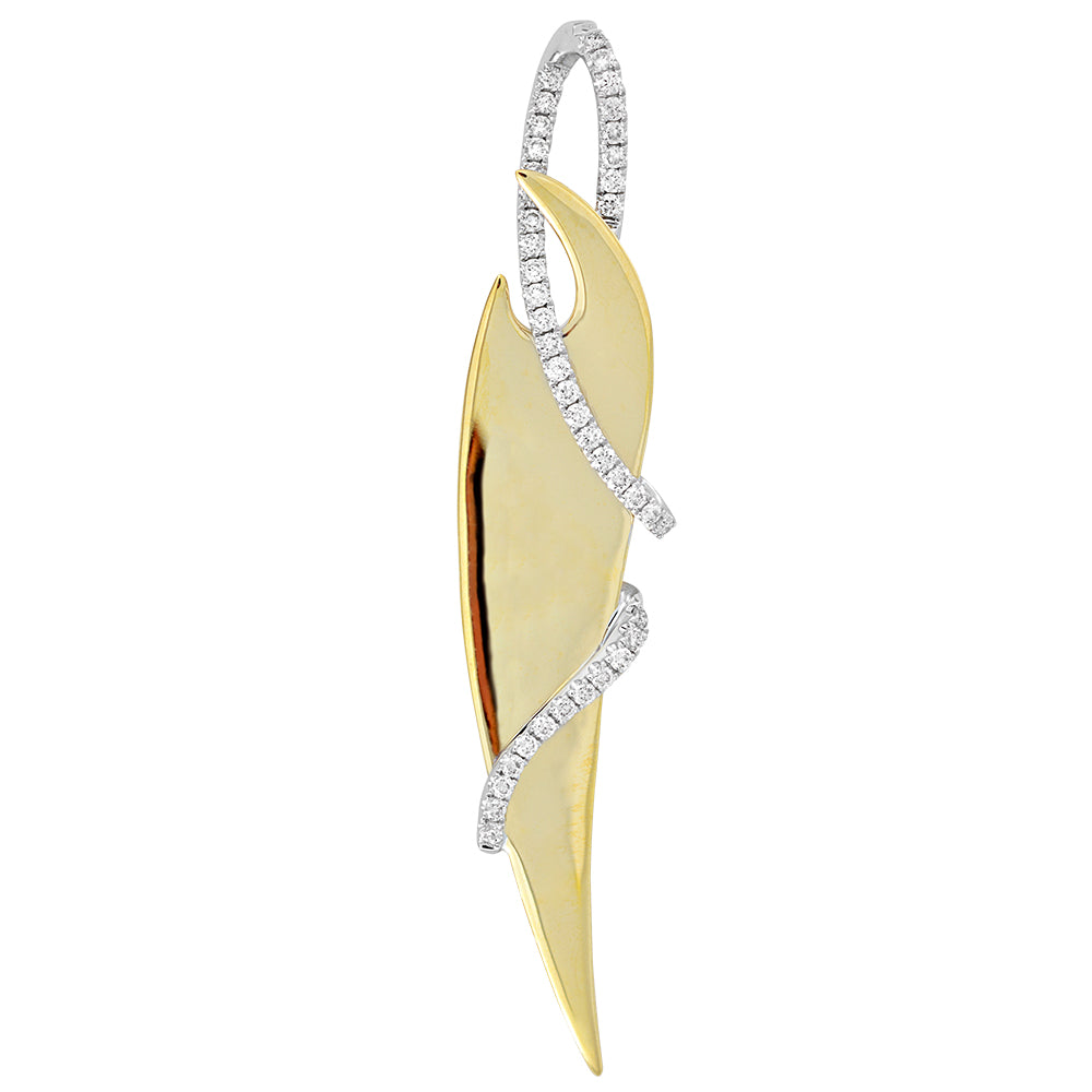 Chatham lab-grown diamond pendant, style FDP4694YW