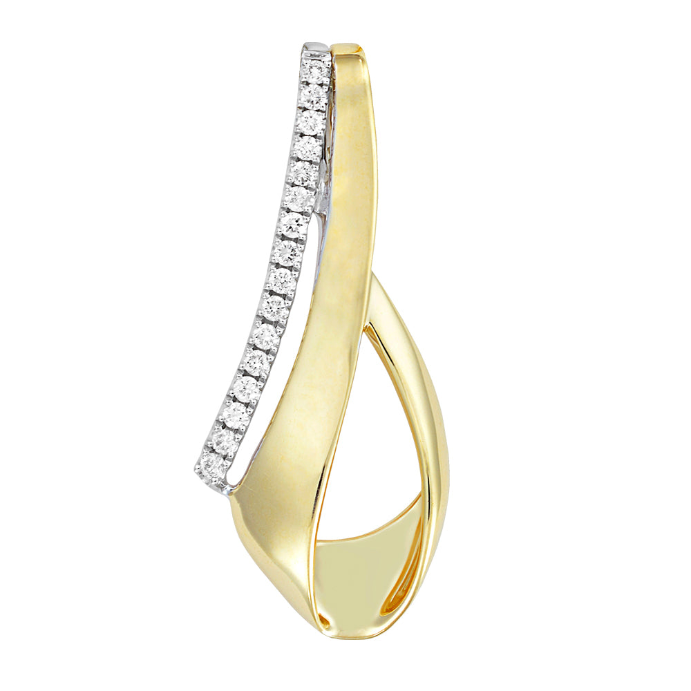 Chatham lab-grown diamond pendant, style FDP4704YW