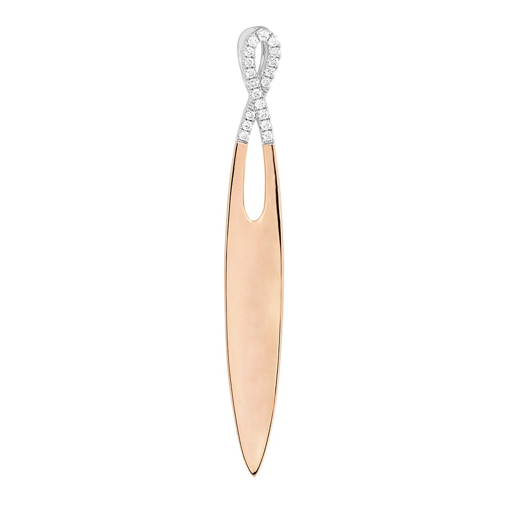 Chatham lab-grown diamond pendant, style FDP4707RW
