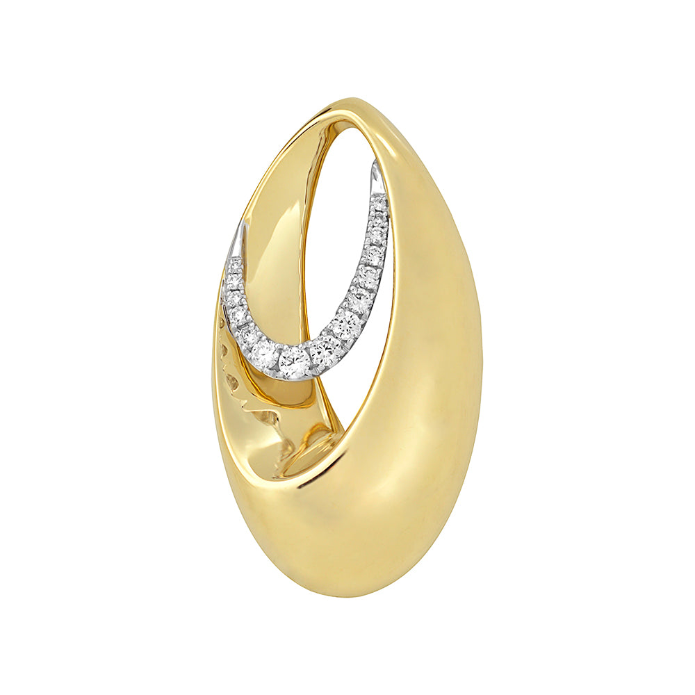 Chatham lab-grown diamond pendant, style FDP4754YW