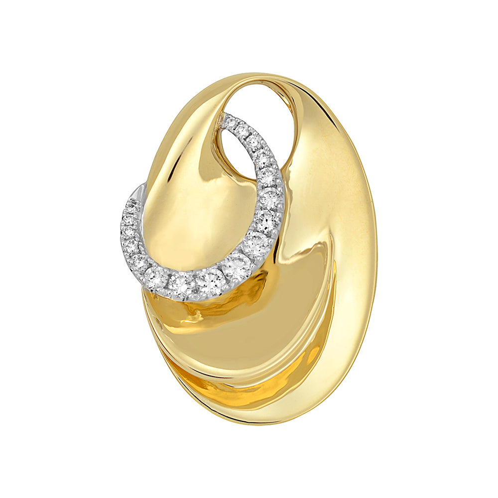 Chatham lab-grown diamond pendant, style FDP4755YW
