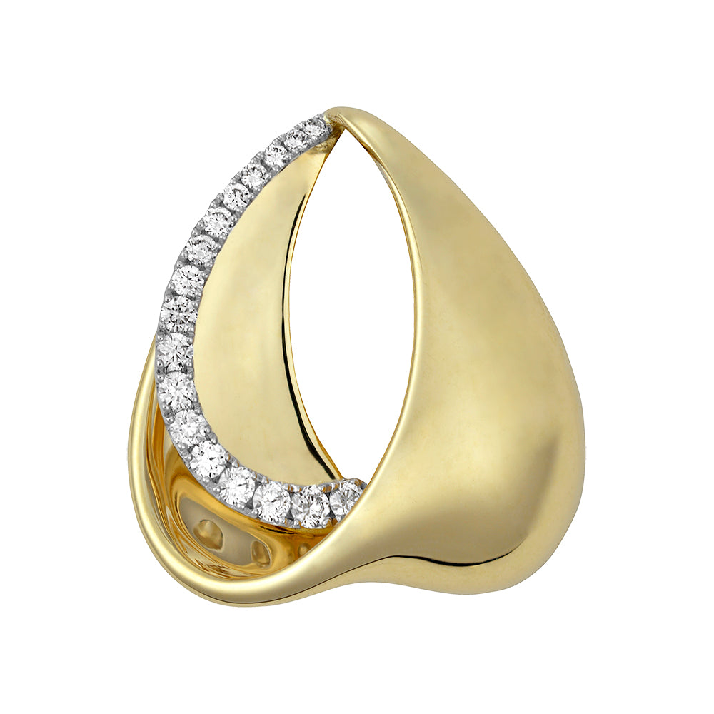 Chatham lab-grown diamond pendant, style FDP4763YW