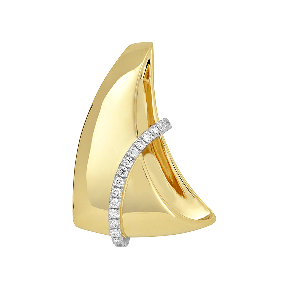 Chatham lab-grown diamond pendant, style FDP4769YW