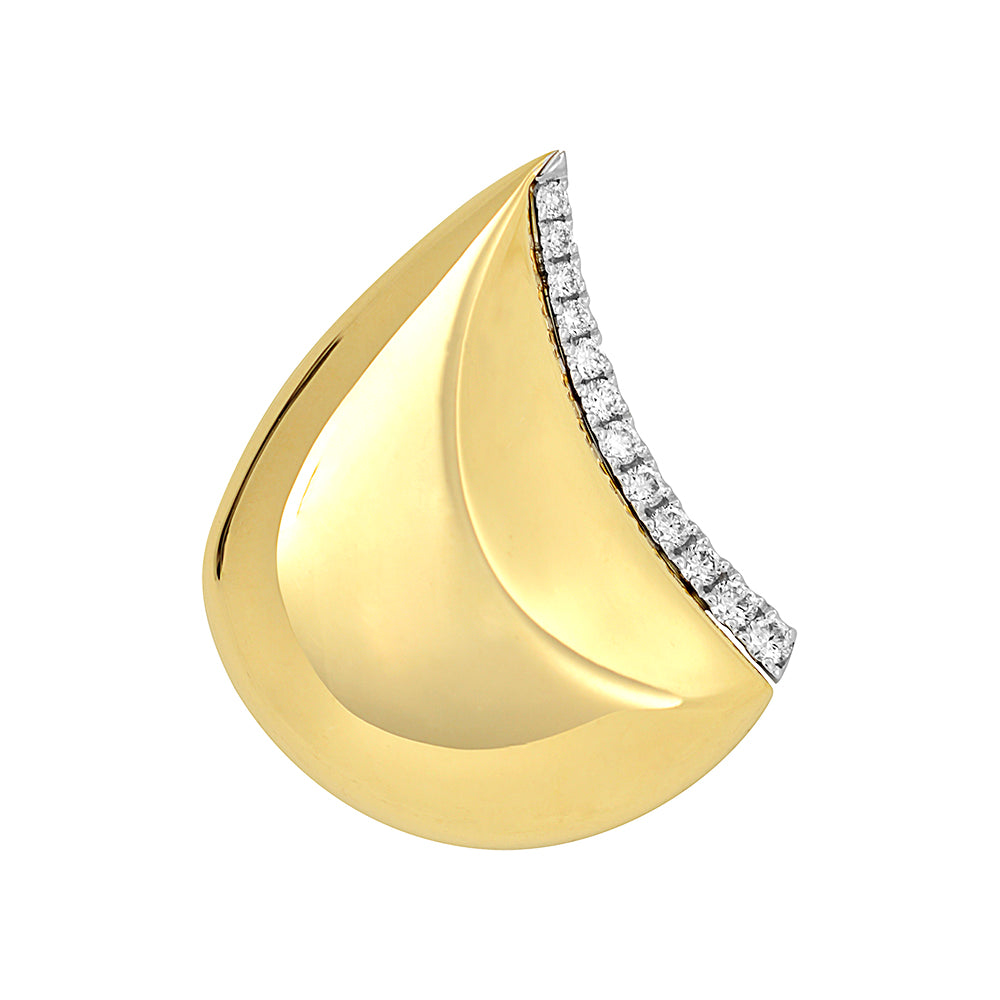 Chatham lab-grown diamond pendant, style FDP4771YW