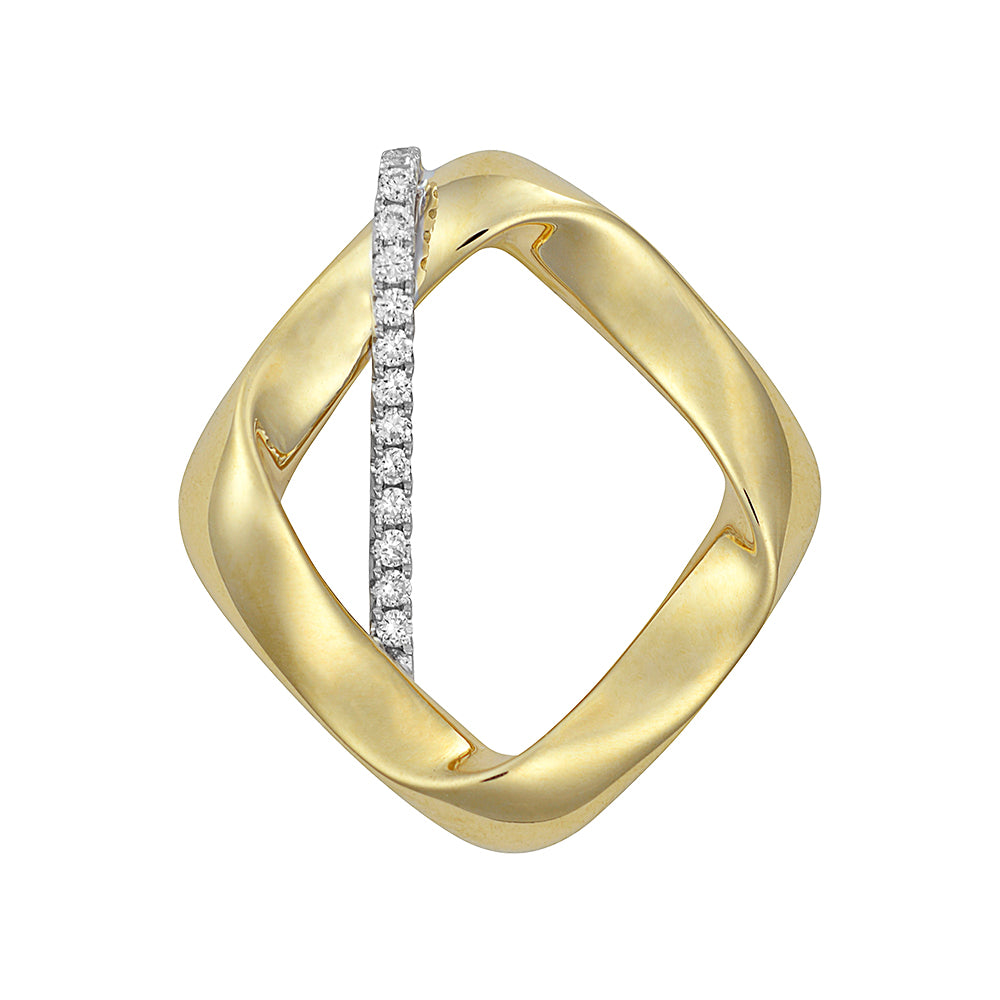 Chatham lab-grown diamond pendant, style FDP4784YW