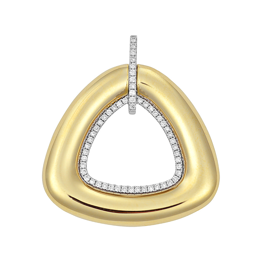 Chatham lab-grown diamond pendant, style FDP4801YW