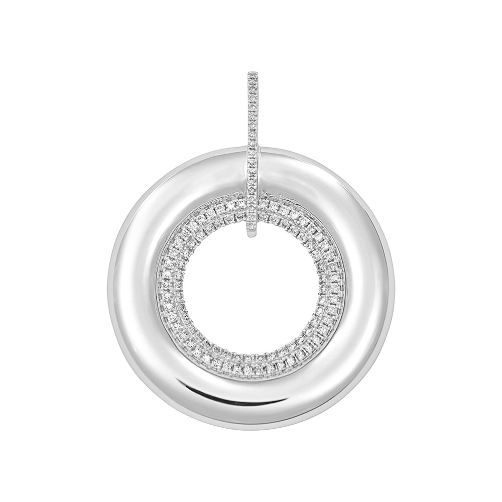 Chatham lab-grown diamond pendant, style FDP4803W