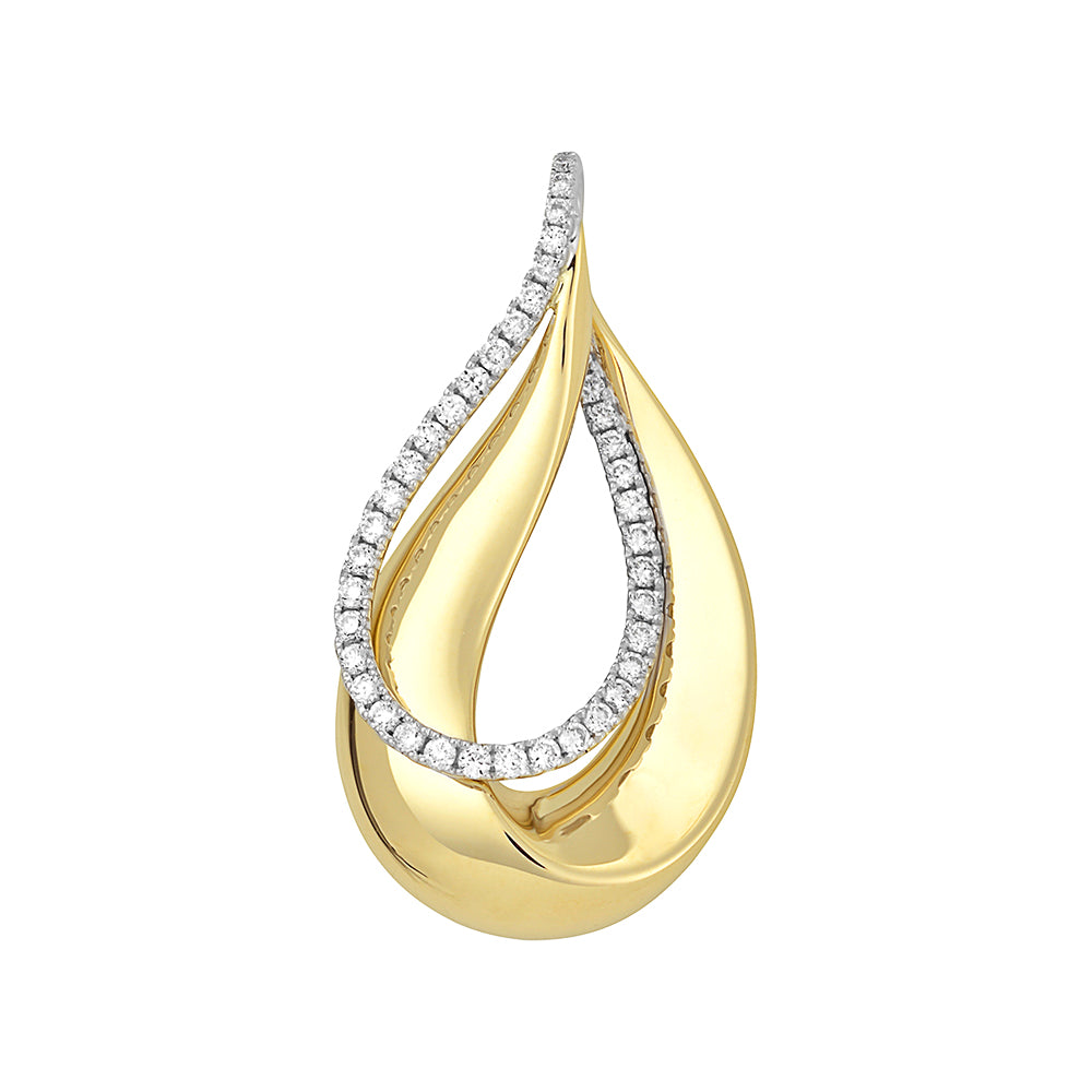 Chatham lab-grown diamond pendant, style FDP4804YW