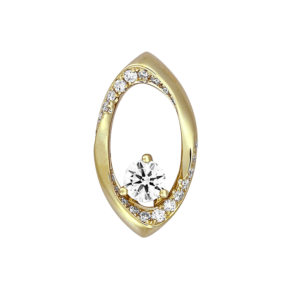 Chatham lab-grown diamond pendant, style FDP4921Y