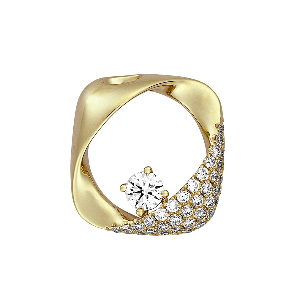 Chatham lab-grown diamond pendant, style FDP4927Y