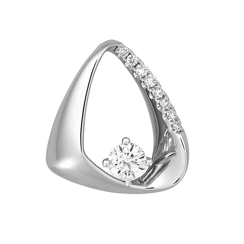 Chatham lab-grown diamond pendant, style FDP4928W