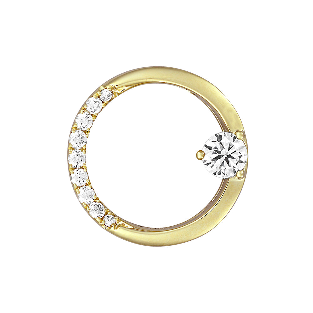 Chatham lab-grown diamond pendant, style FDP4932Y