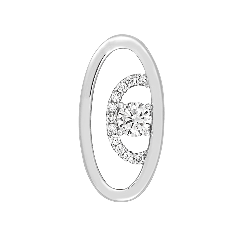 Chatham lab-grown diamond pendant, style FDP4935W
