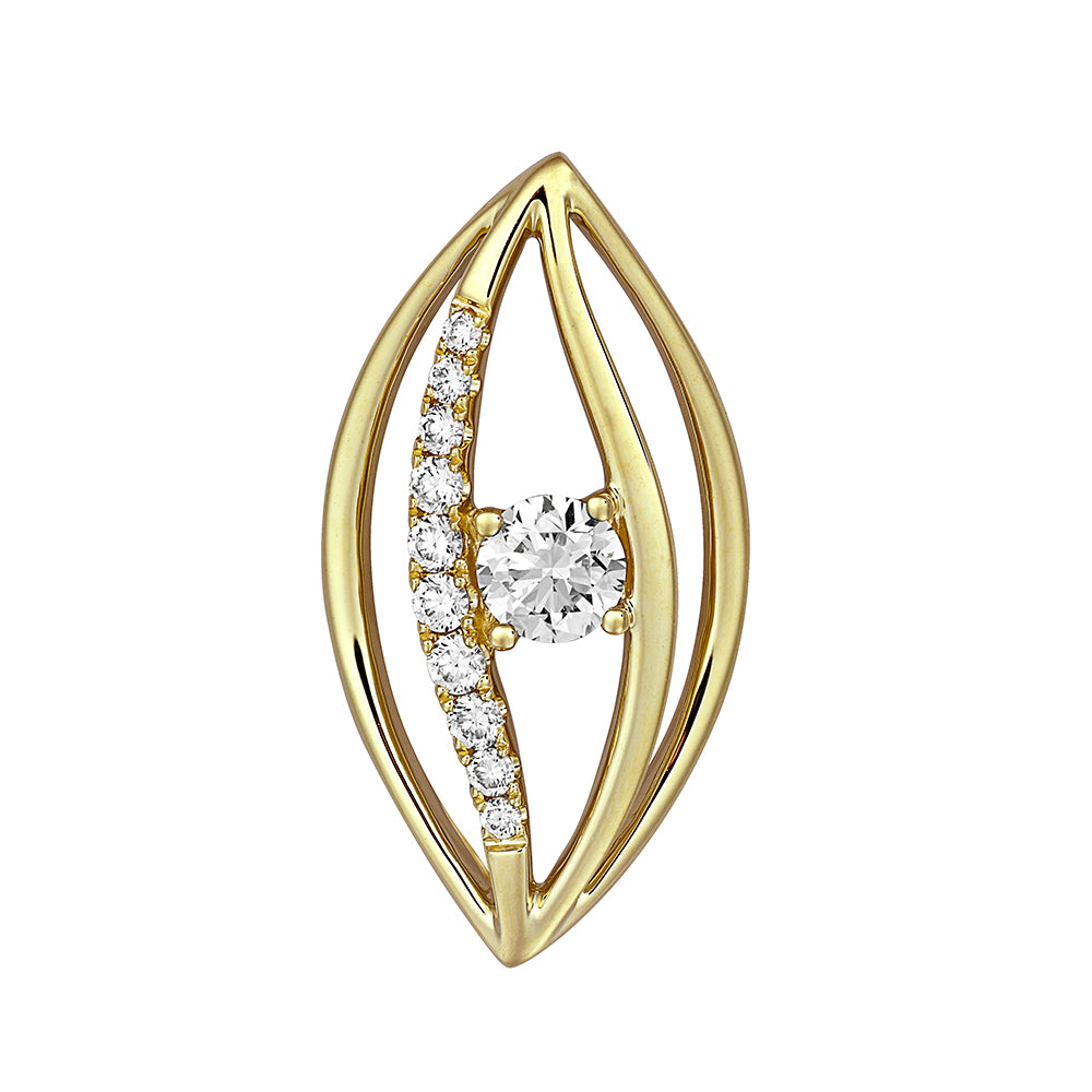 Chatham lab-grown diamond pendant, style FDP4939Y
