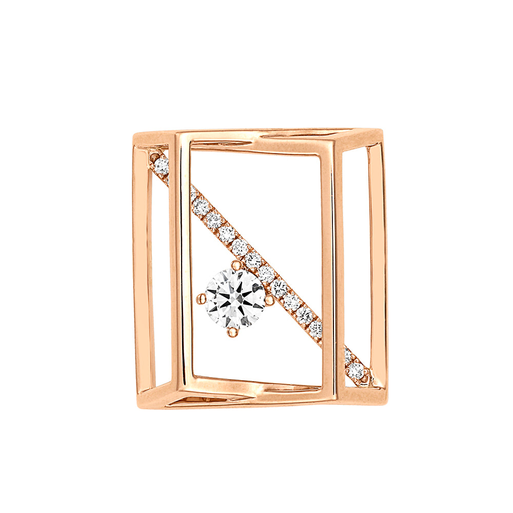 Chatham lab-grown diamond pendant, style FDP4941R