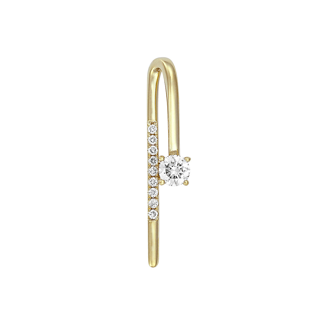 Chatham lab-grown diamond pendant, style FDP4945Y