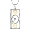 Diamond Clock Pendant