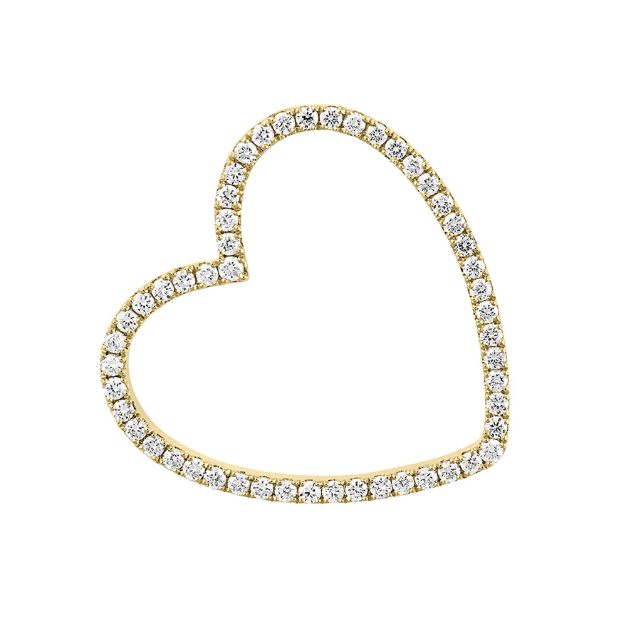 Diamond Fashion Heart Shaped Pendant