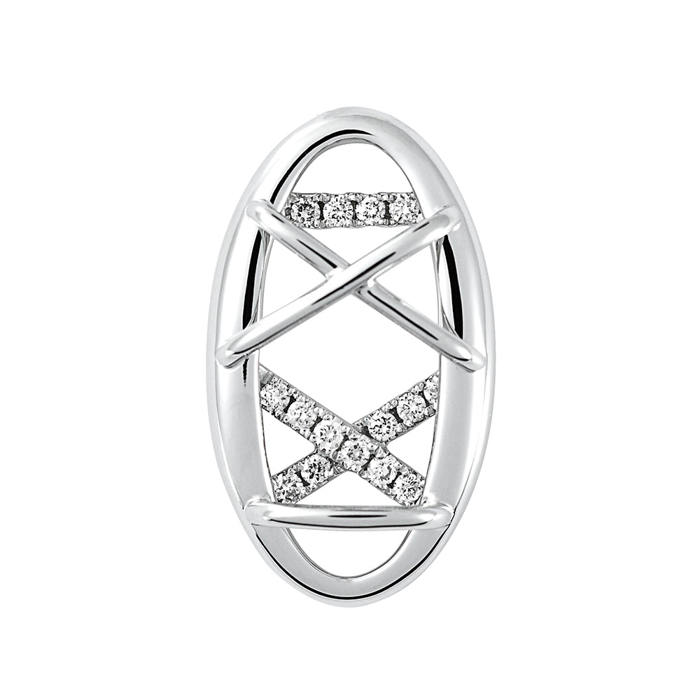 Chatham lab-grown diamond pendant, style FDP5102W