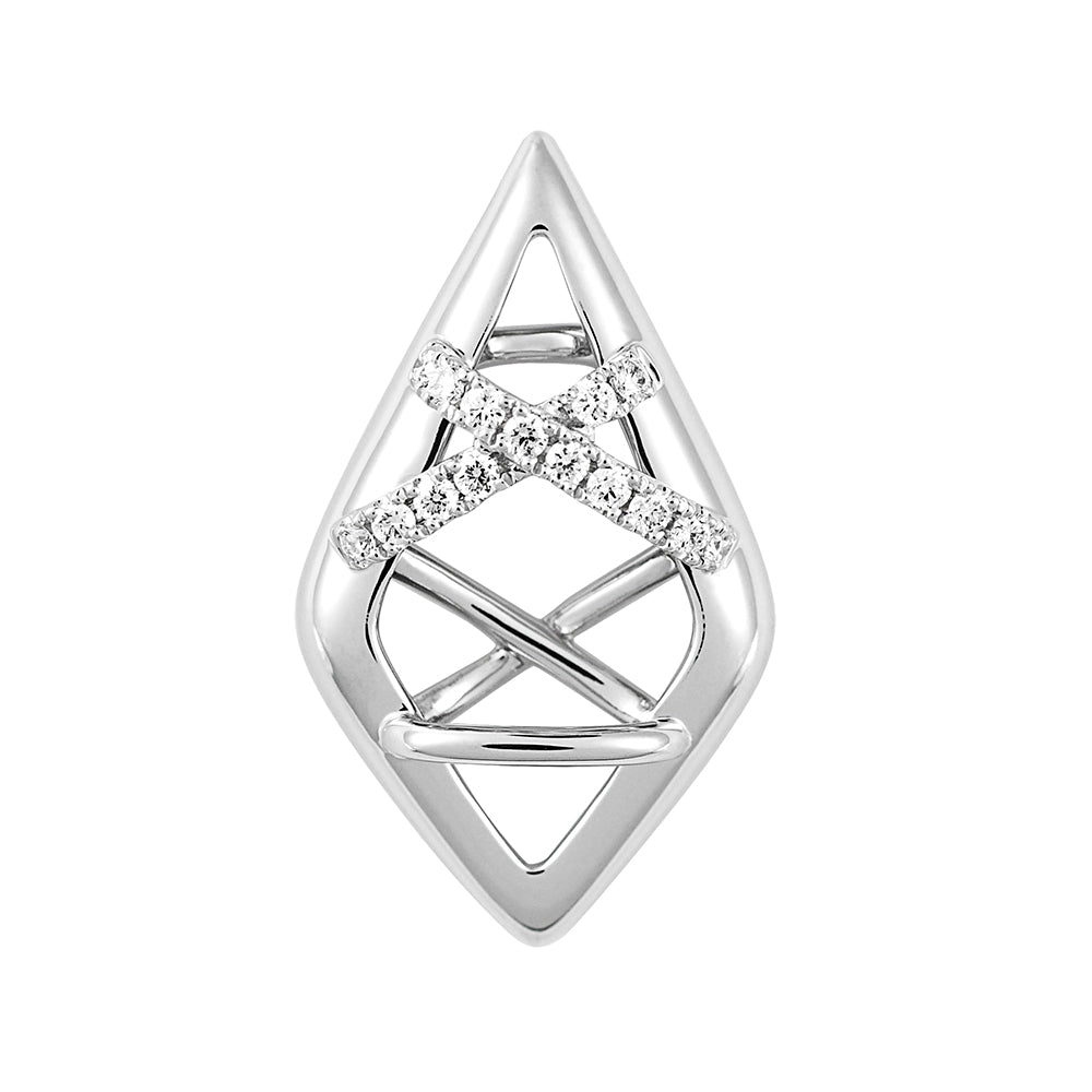 Chatham lab-grown diamond pendant, style FDP5104W