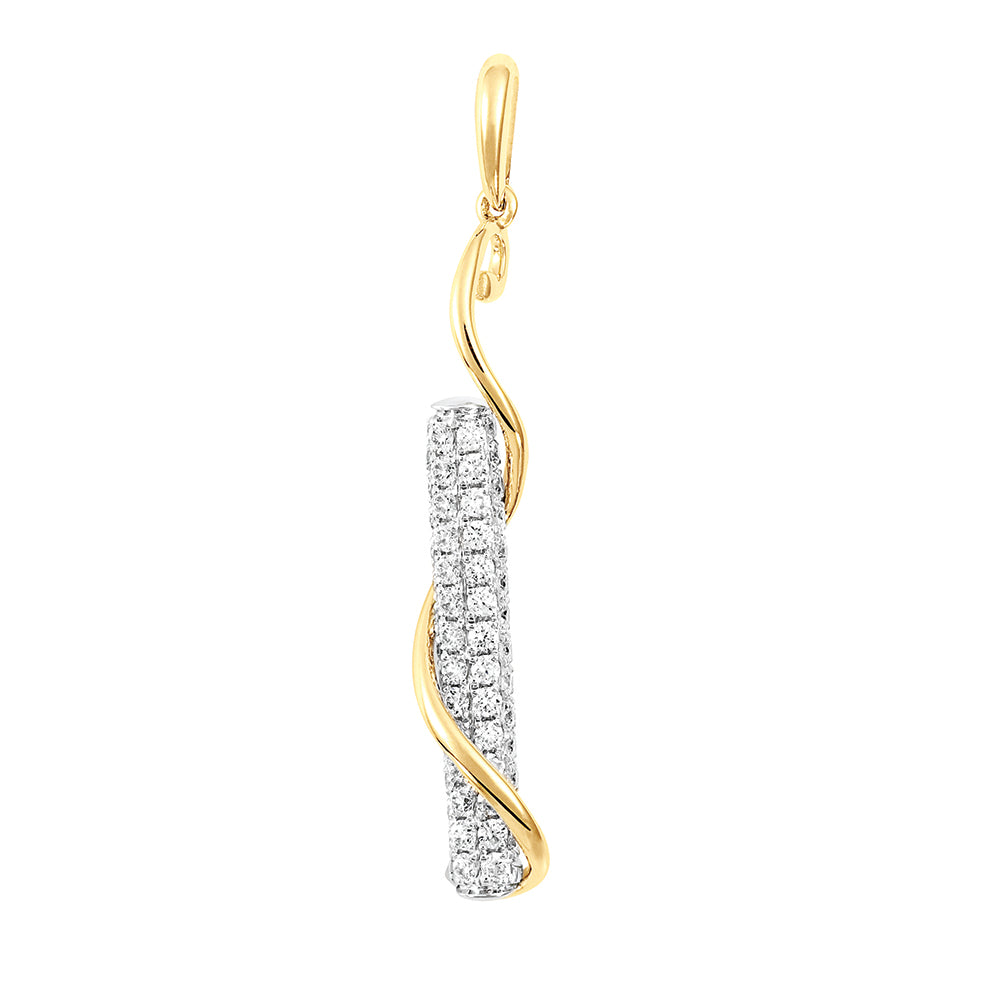 Chatham lab-grown diamond pendant, style FDP5106WY