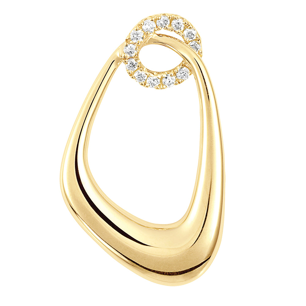 Chatham lab-grown diamond pendant, style FDP5112Y