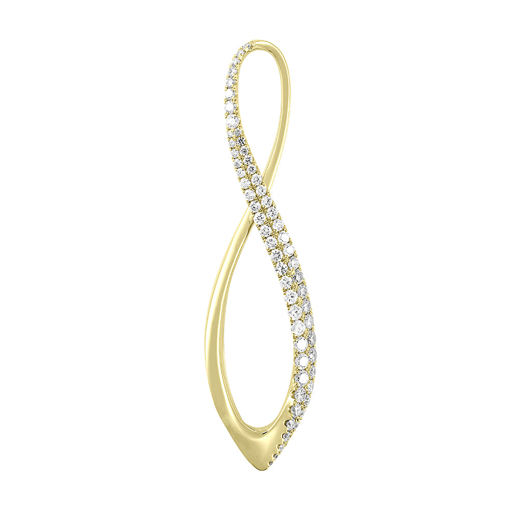 Chatham lab-grown diamond pendant, style FDP5122Y