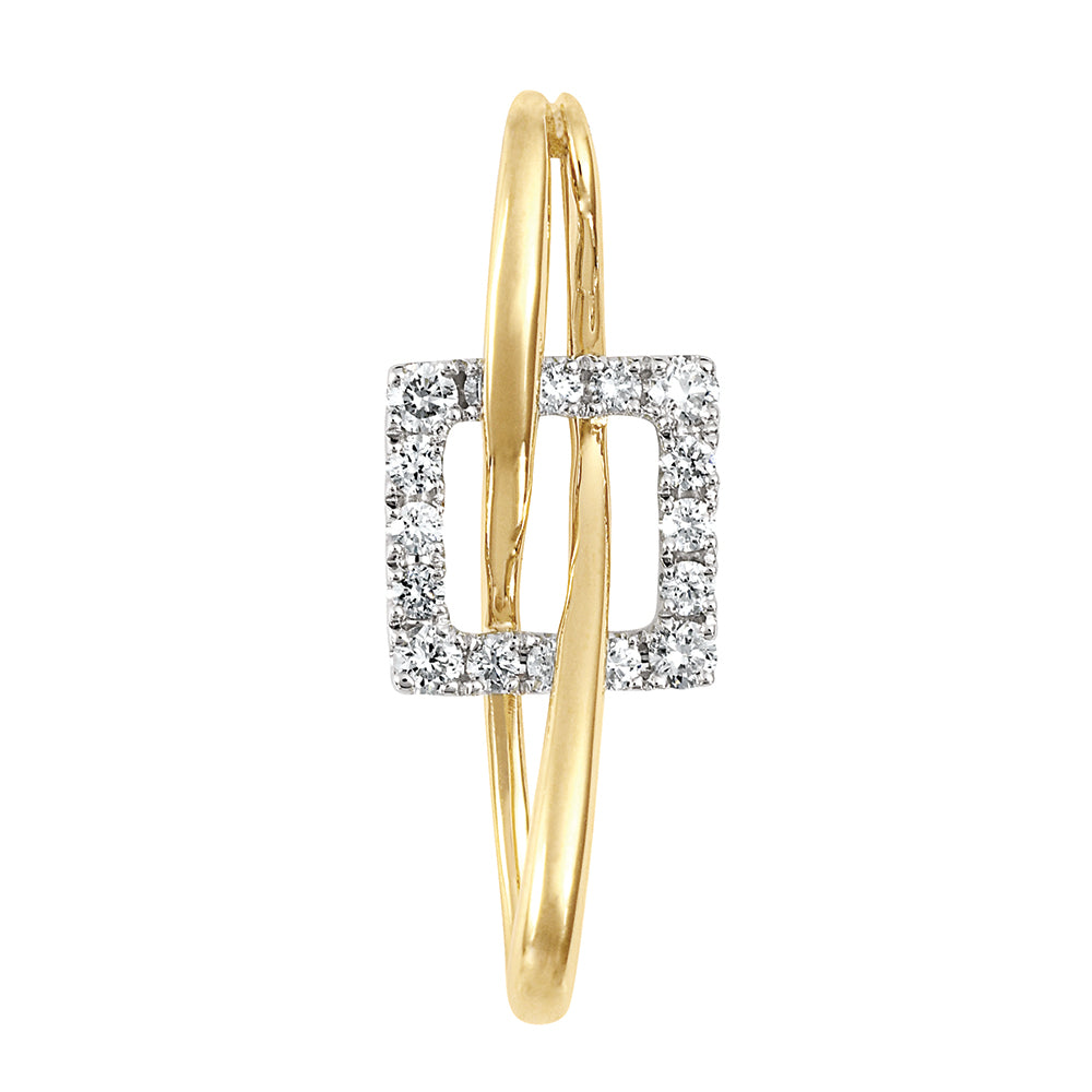 Chatham lab-grown diamond pendant, style FDP5123YW