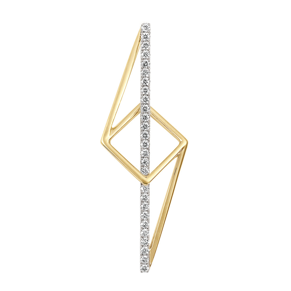 Chatham lab-grown diamond pendant, style FDP5127YW