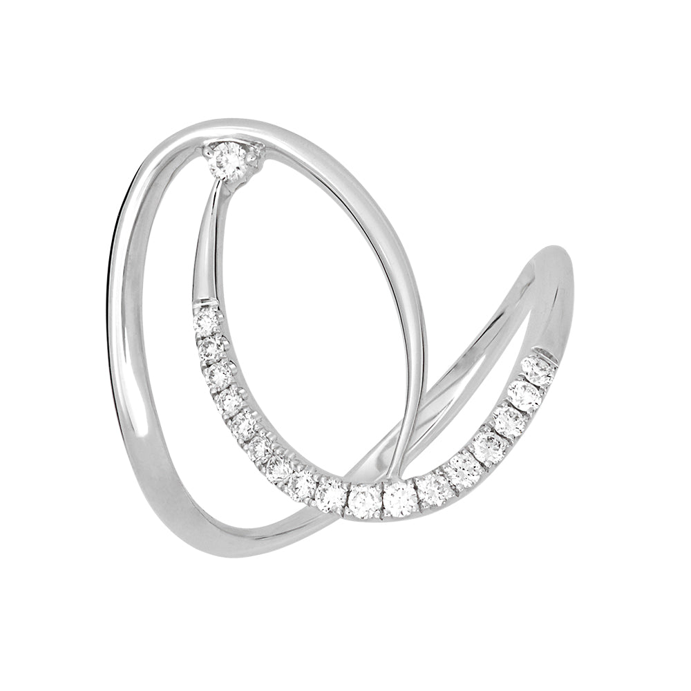 Chatham lab-grown diamond ring, style FDR13953W