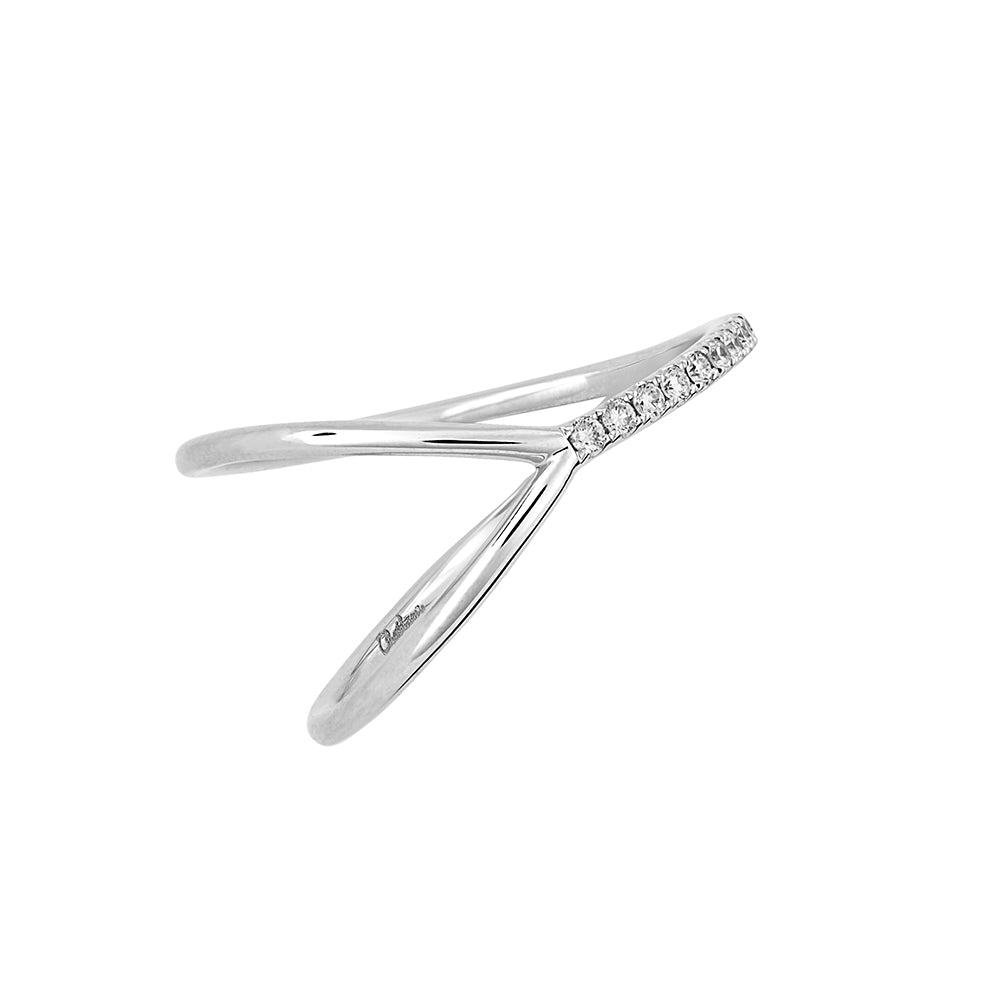Chatham lab-grown diamond ring, style FDR14045W