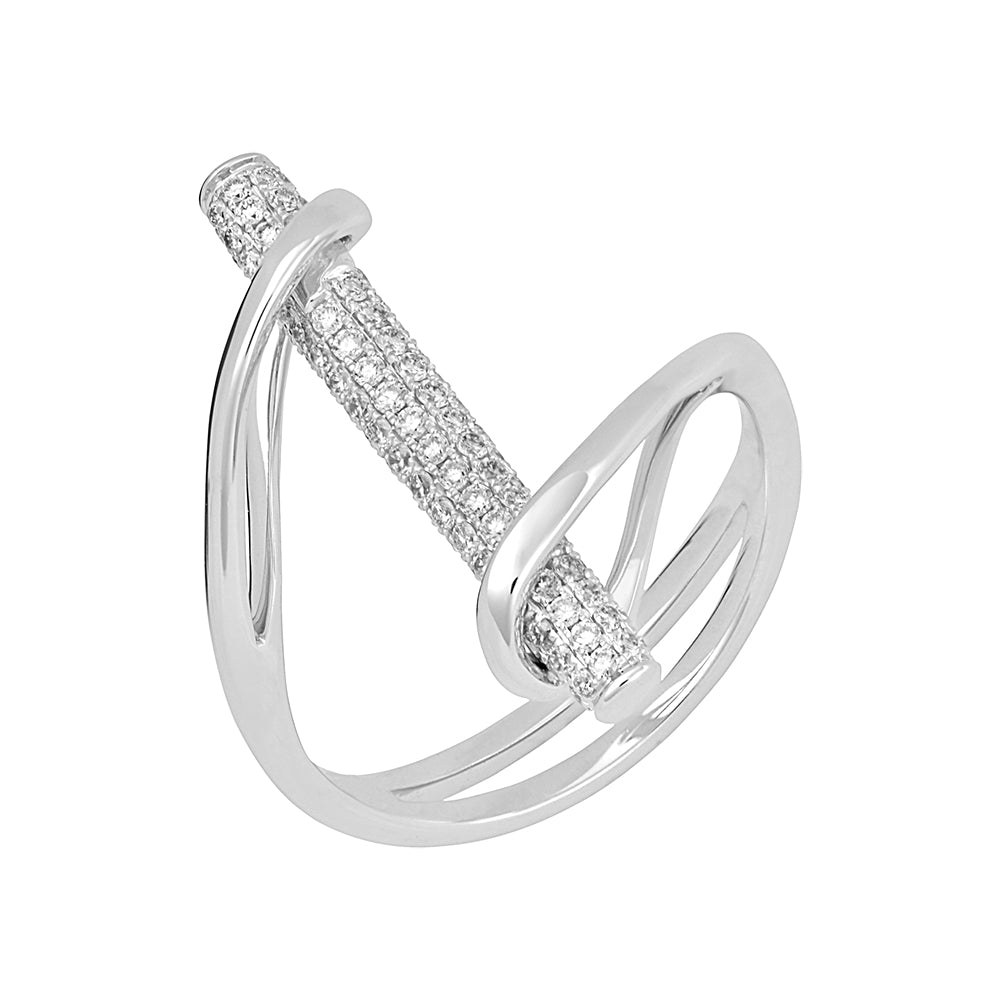 Chatham lab-grown diamond ring, style FDR14049W