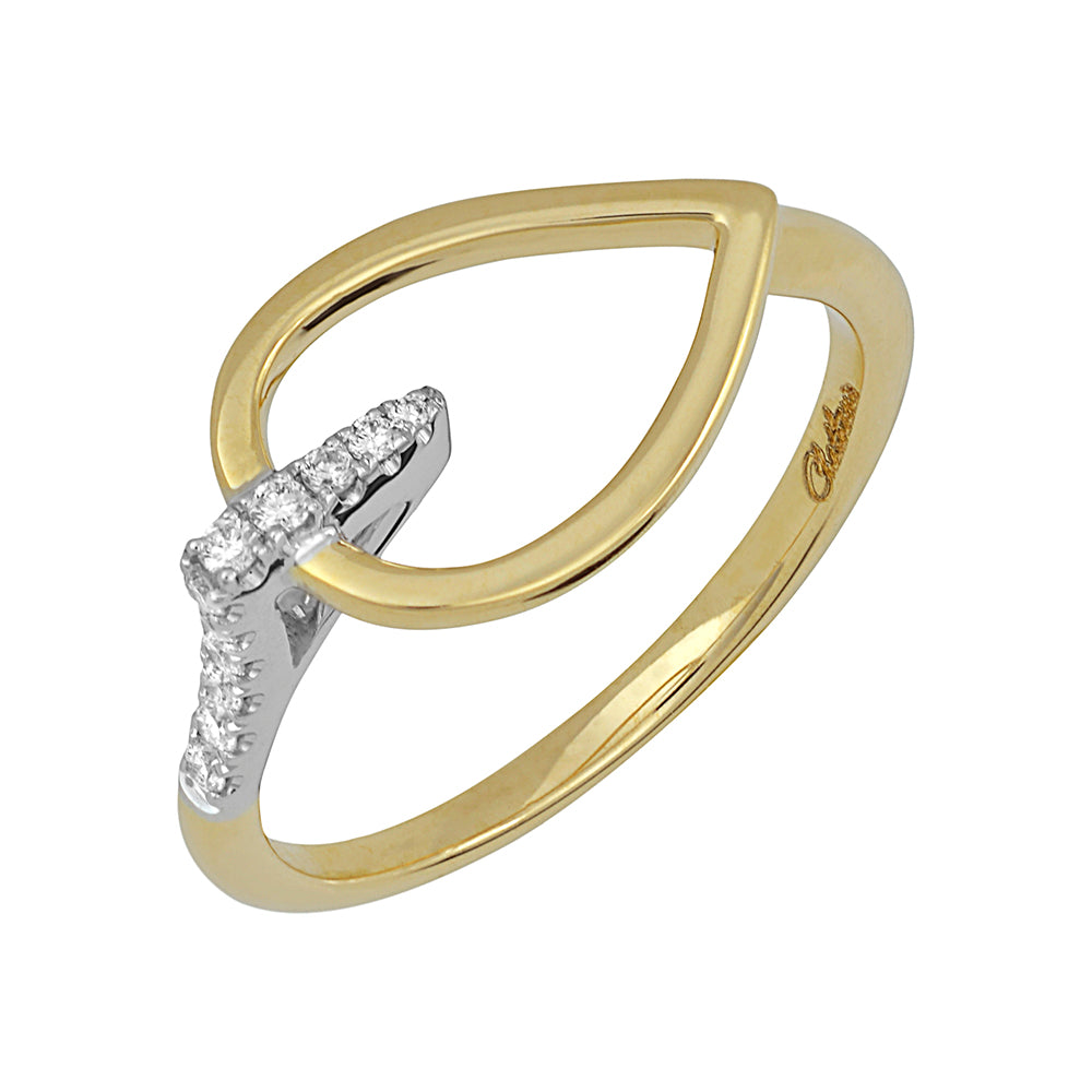 Chatham lab-grown diamond ring, style FDR14055YW