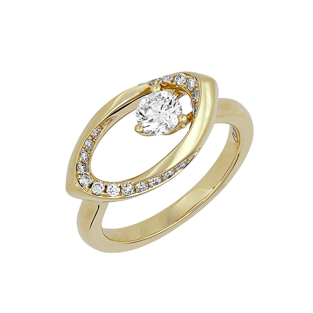 Chatham lab-grown diamond ring, style FDR14316Y