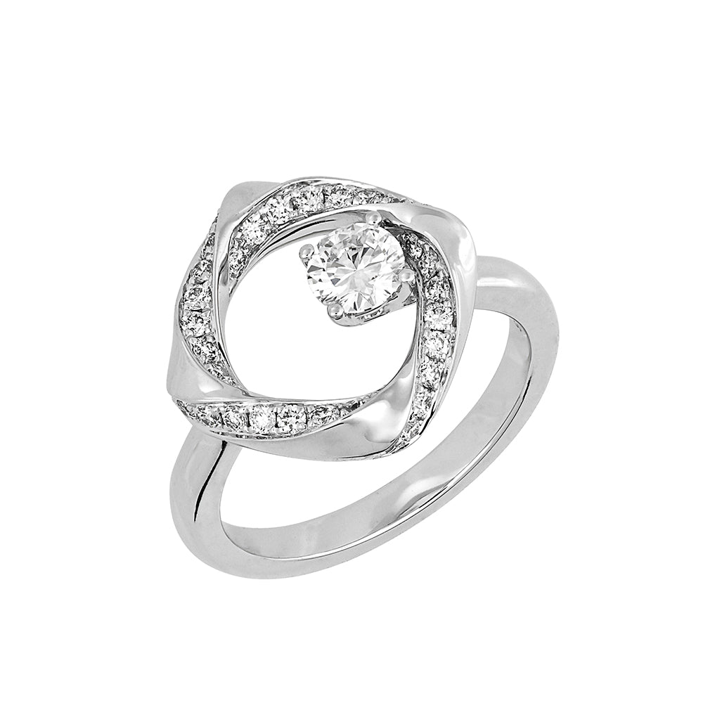 Chatham lab-grown diamond ring, style FDR14317W