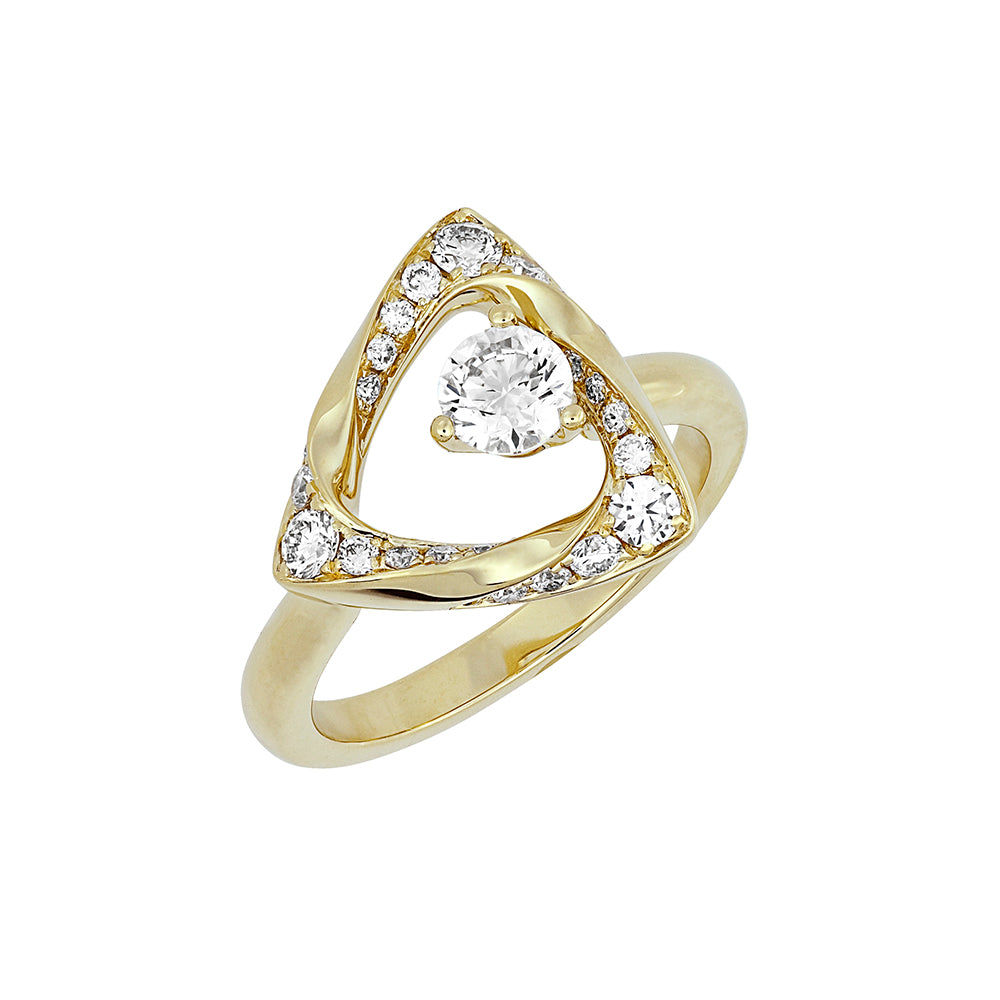 Chatham lab-grown diamond ring, style FDR14319Y
