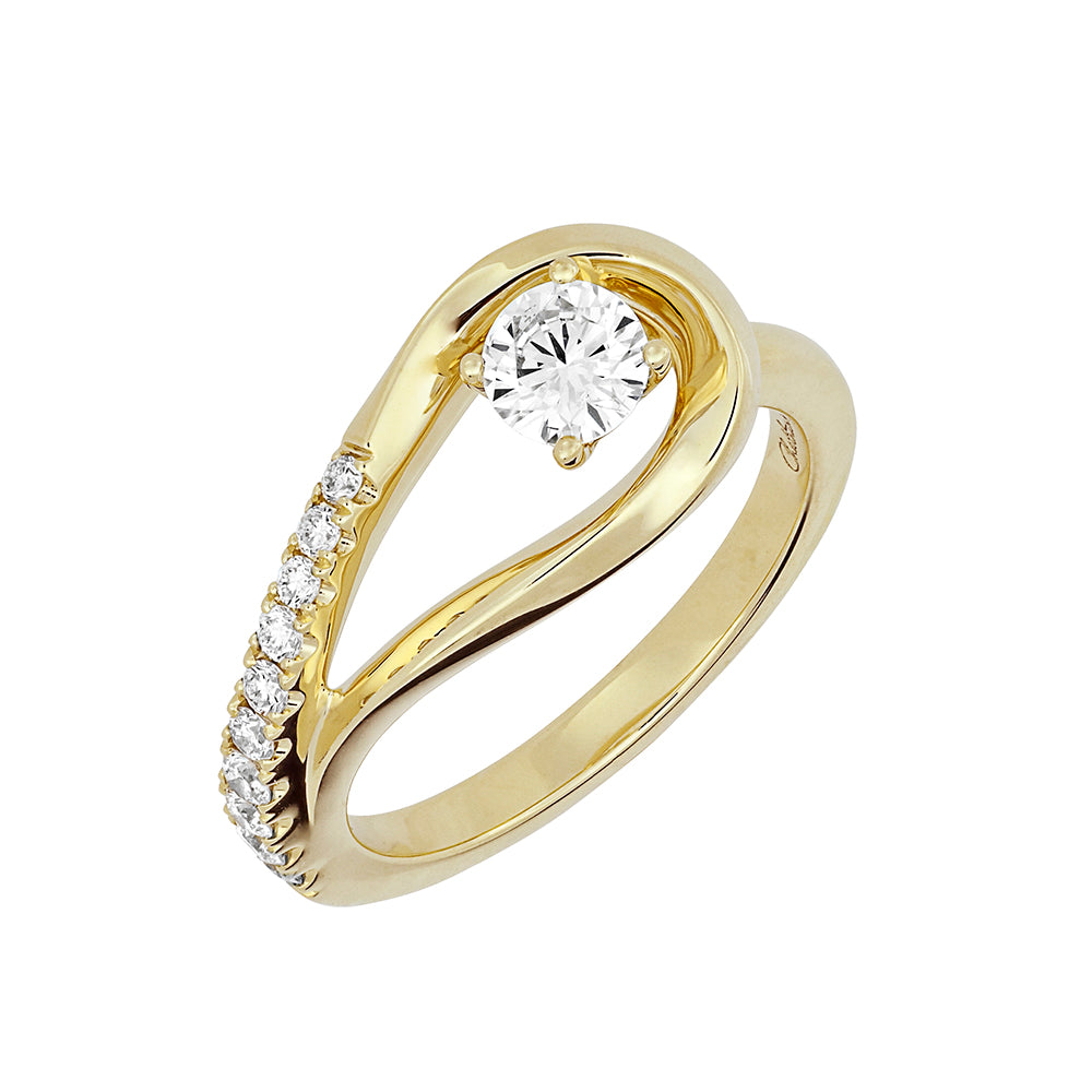 Chatham lab-grown diamond ring, style FDR14320Y