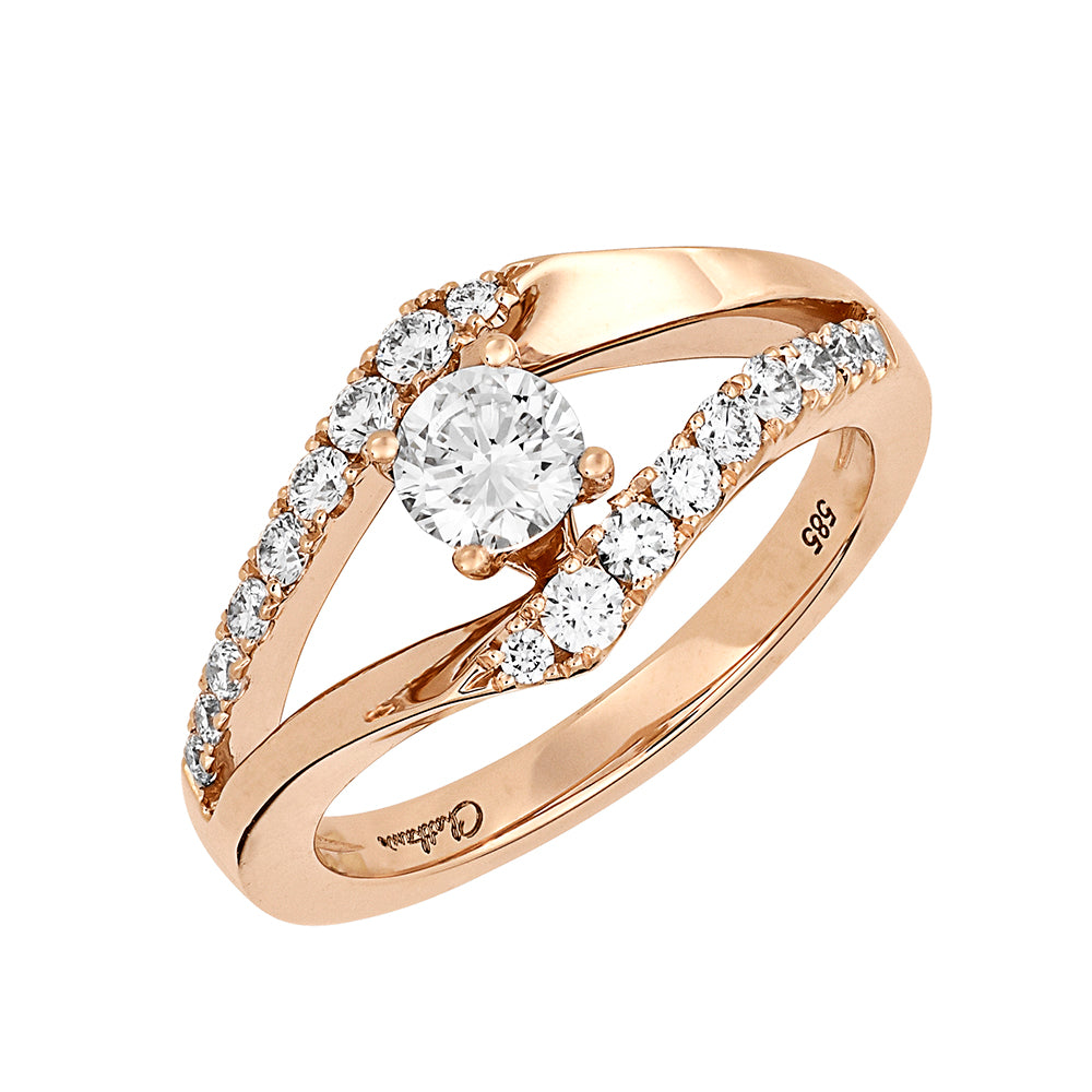 Chatham lab-grown diamond ring, style FDR14321R