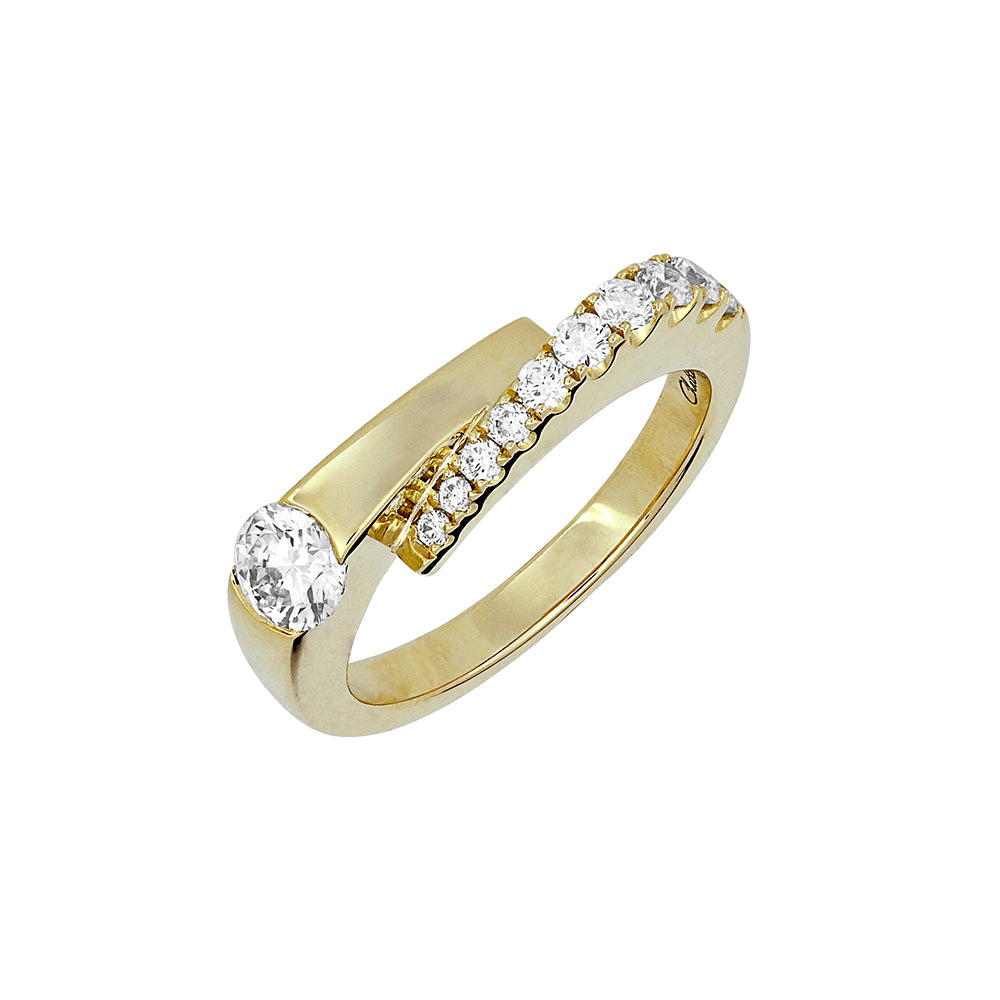 Chatham lab-grown diamond ring, style FDR14324Y