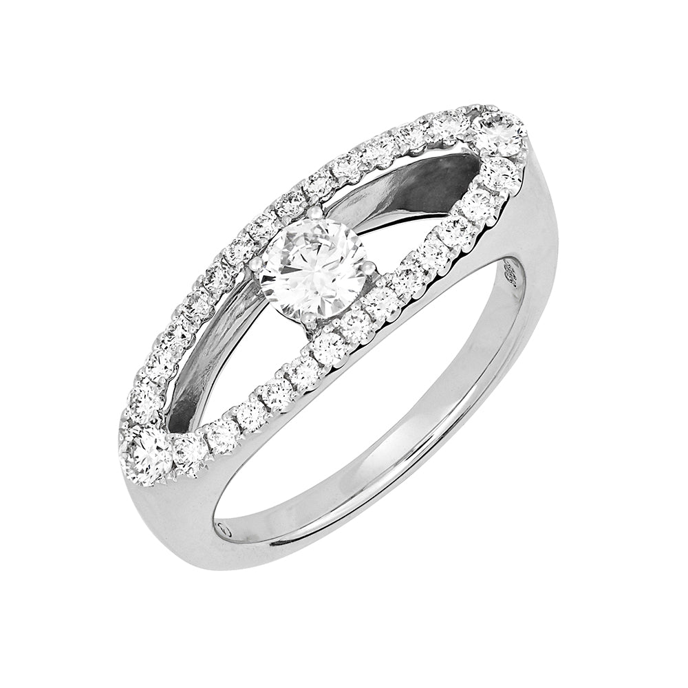 Chatham lab-grown diamond ring, style FDR14325W