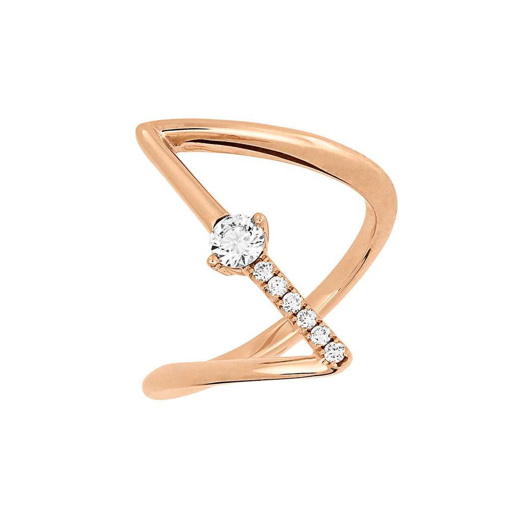 Chatham lab-grown diamond ring, style FDR14329R