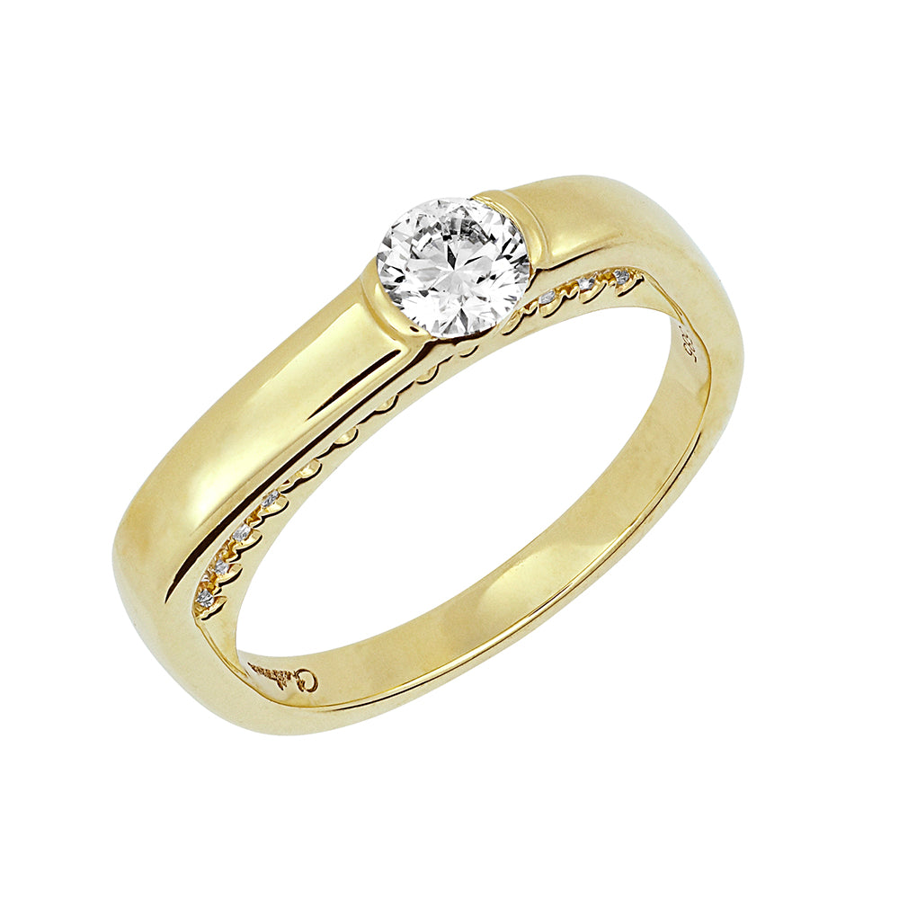 Chatham lab-grown diamond ring, style FDR14332Y