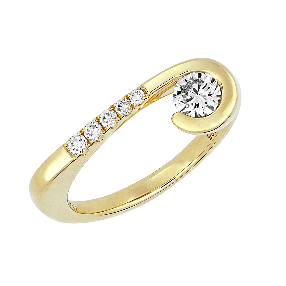Chatham lab-grown diamond ring, style FDR14335Y