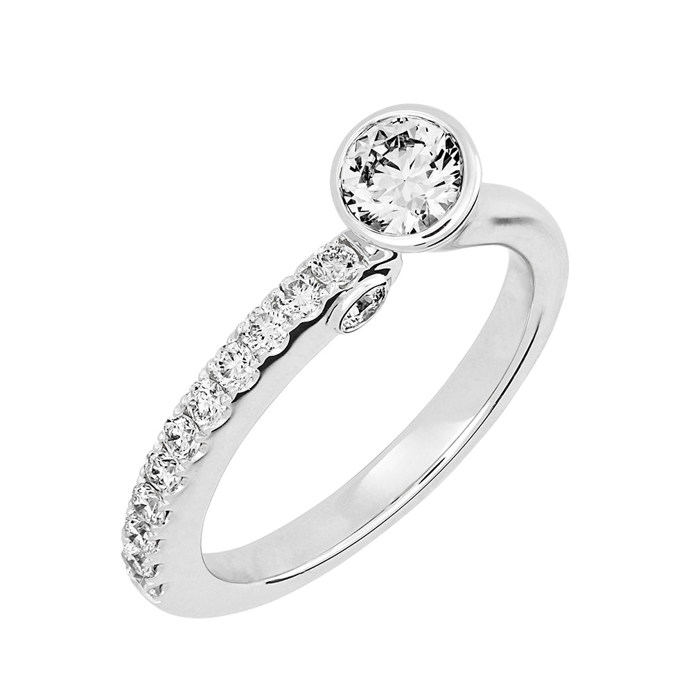 Chatham lab-grown diamond ring, style FDR14338W