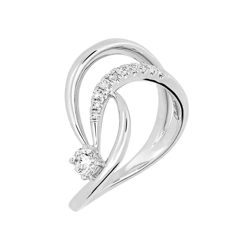 Chatham lab-grown diamond ring, style FDR14340W
