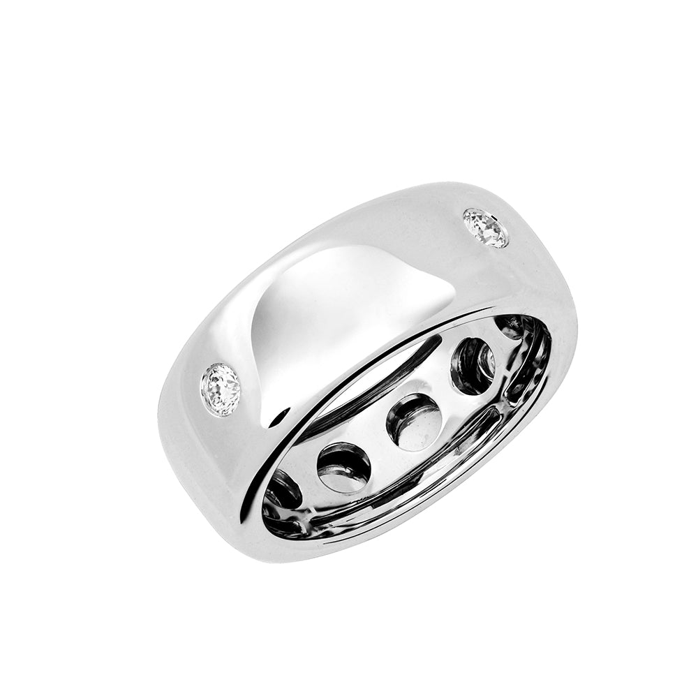 Chatham lab-grown diamond ring, style FDR14458W
