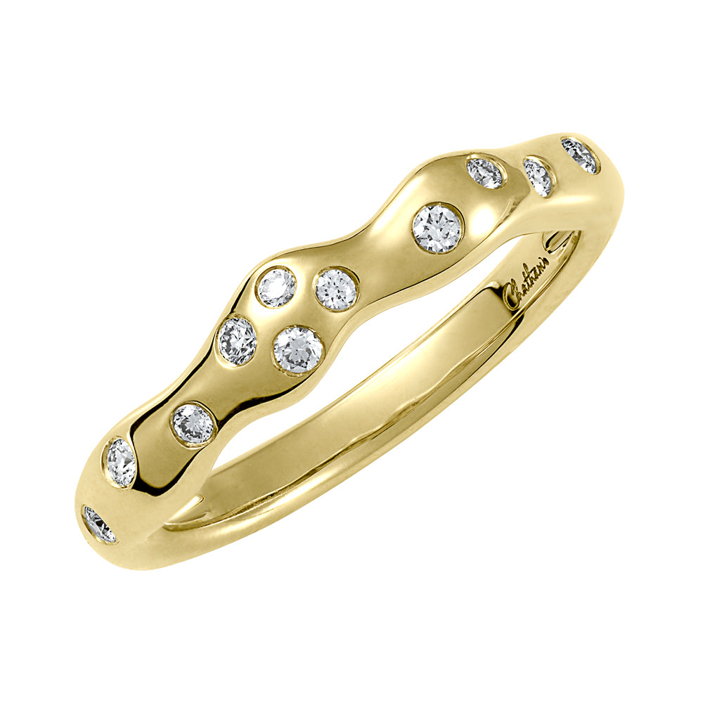 Chatham lab-grown diamond stackable ring, style FDR14630Y